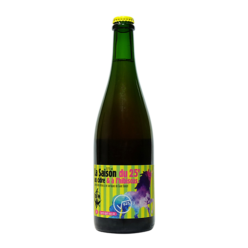 BFM / 25周年記念セゾン (シードル & ハイビスカス) 750ml瓶 [BFM / La Saison du 25e au cidre & &agrave; l’hibiscus]