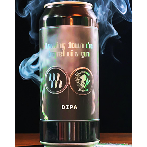 モデストマン x ウィドウメイカー / ルッキング・ダウン・ザ・バレル・オブ・ア・ガン (New England Double IPA) 473ml缶 [Modestman x Widowmaker / Looking Down the Barrel of a Gun]