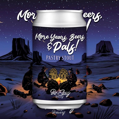 ビーイージー × ウエストコースト / モアイヤーズ、ビアーズ、アンド パルス (Pastry Stout) 350ml缶 [Be Easy Brewing × West Coast Brewing / More Years, Beers, and Pals]