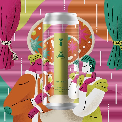 ティーンネイジ x 伊勢角屋麦酒 / ヒメピンク (Belgian White W/ Figs, Sichuan Pepper) 500ml缶 [Teenage x ISEKADO / Hime Pink]