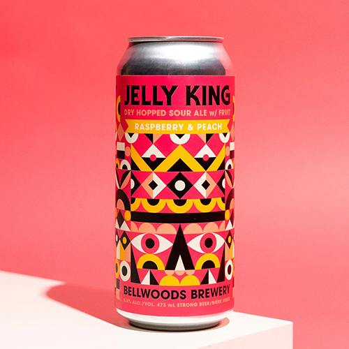ベルウッズ / ジェリーキング ラズベリー & ピーチ (Dry Hopped Fruited Sour Ale) 473ml缶 [Bellwoods / Jelly King Raspberry & Peach]