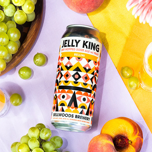 ベルウッズ / ジェリーキング ベリーニ (Dry Hopped Sour Ale w/ White Grapes & Peach) 473ml缶 [Bellwoods / Jelly King Bellini]