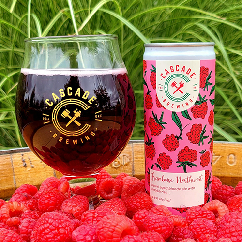 カスケード ブルーイング / フランボワーズノースウェスト (Barrel Aged Blond Ale with Raspberries) 250ml缶 [Cascade Brewing / Framboise Northwest]
