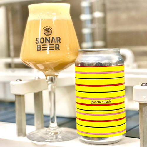アマクサソナービア / バナナスプラッシュ (Fruits Smoothie Sour) 350ml缶 [Amakusa Sonar Beer / Banana splash]